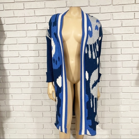 Vilagallo Women’s Stella Multicolor Mid-length Cardigan - Picture 1 of 9